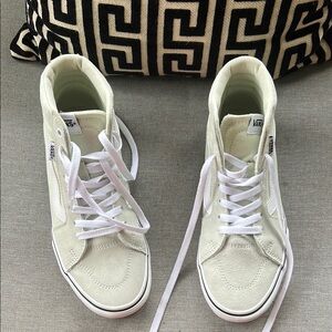 Vans Cream High-Top Sneakers